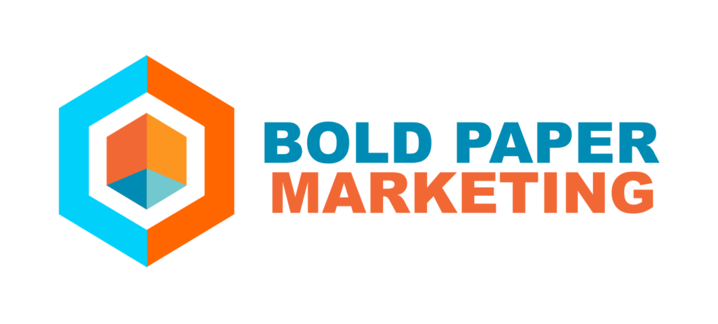 bold paper marketing logo